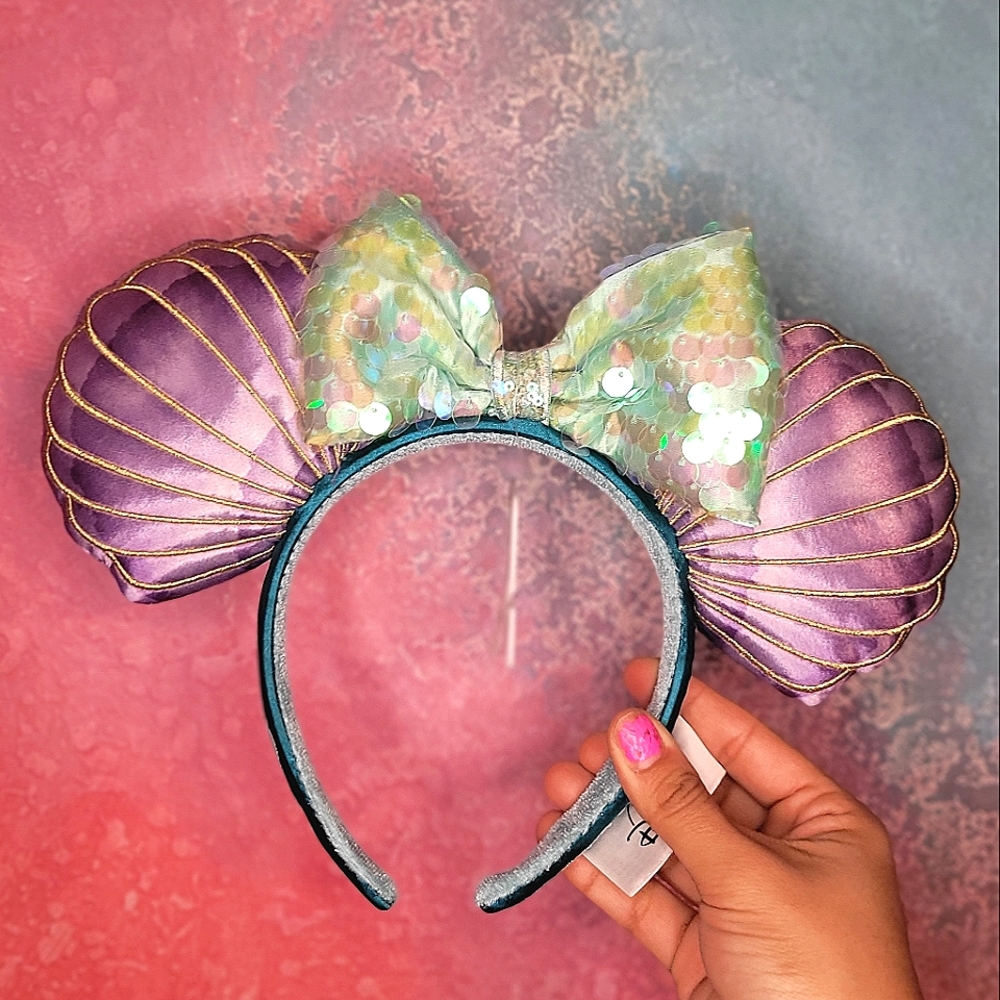 Disney Parks Ariel Minnie Ears Headband